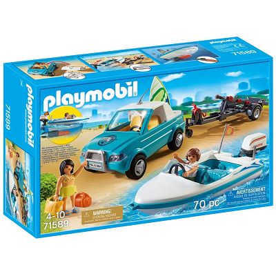 Playmobil - Pickup z motorówką 71589