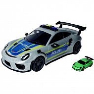 Majorette Radiowóz  Porsche 911 GT3 RS  transporter do resoraków + autko 2058199