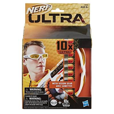 Hasbro Nerf Ultra - Zestaw Strzałki 10 szt. + okulary ochronne Vision Gear E9836