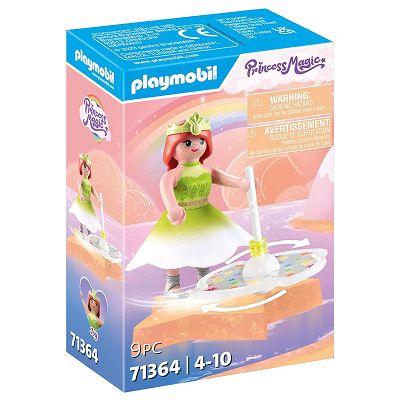 Playmobil Princess Magic Niebiański tęczowy bączek z księżniczką 71364